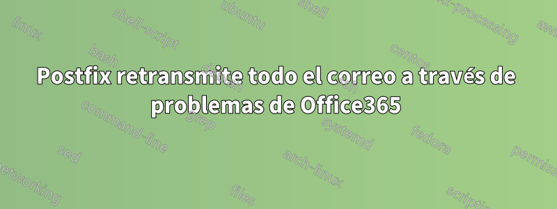 Postfix retransmite todo el correo a través de problemas de Office365