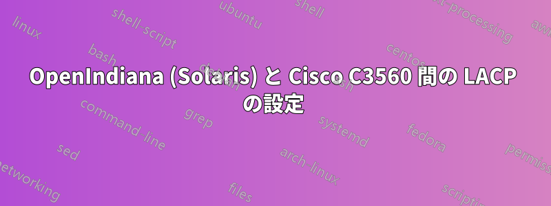 OpenIndiana (Solaris) と Cisco C3560 間の LACP の設定