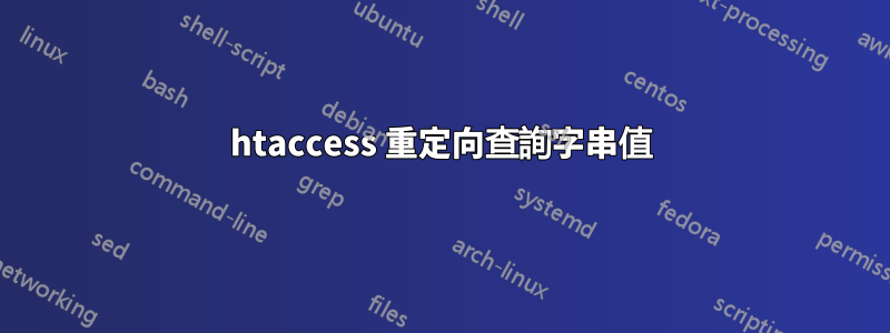 htaccess 重定向查詢字串值