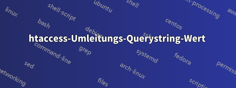 htaccess-Umleitungs-Querystring-Wert