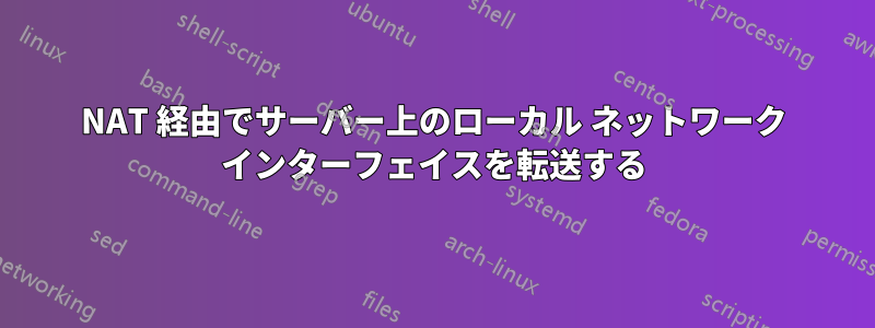 NAT 経由でサーバー上のローカル ネットワーク インターフェイスを転送する