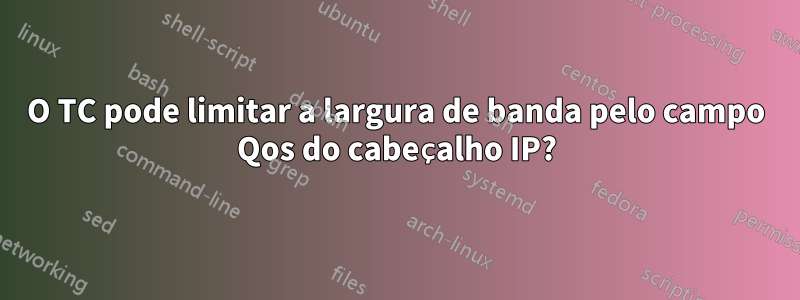 O TC pode limitar a largura de banda pelo campo Qos do cabeçalho IP?