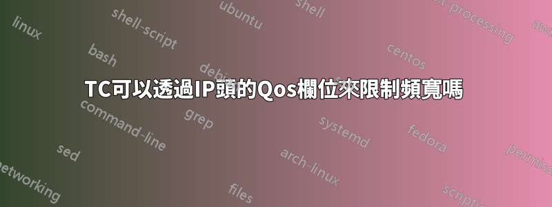 TC可以透過IP頭的Qos欄位來限制頻寬嗎