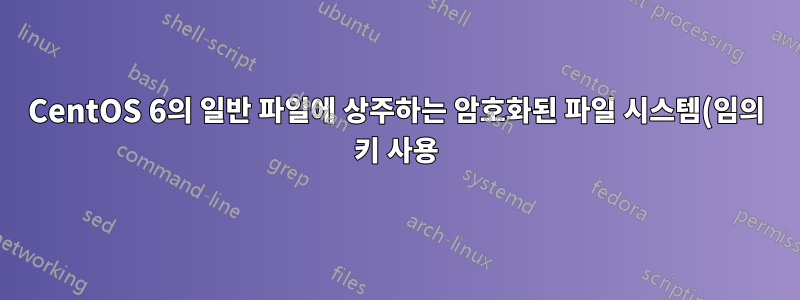 CentOS 6의 일반 파일에 상주하는 암호화된 파일 시스템(임의 키 사용) 자동 마운트.*
