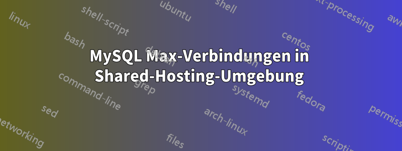 MySQL Max-Verbindungen in Shared-Hosting-Umgebung