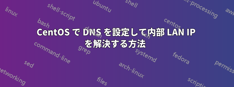 CentOS で DNS を設定して内部 LAN IP を解決する方法 