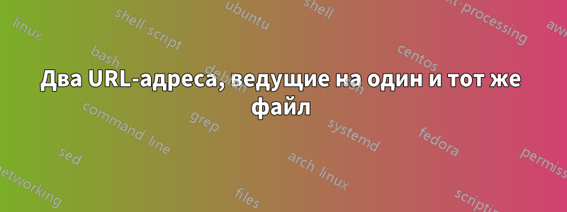 Два URL-адреса, ведущие на один и тот же файл