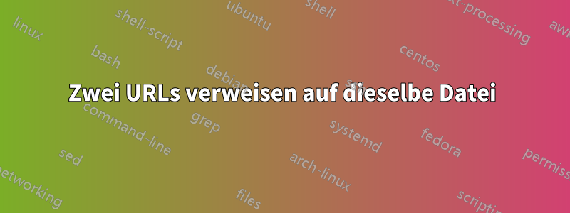 Zwei URLs verweisen auf dieselbe Datei