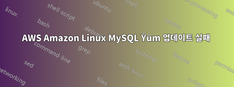 AWS Amazon Linux MySQL Yum 업데이트 실패