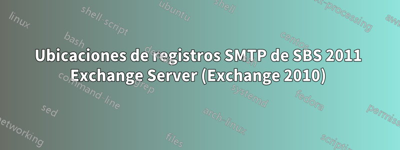 Ubicaciones de registros SMTP de SBS 2011 Exchange Server (Exchange 2010)