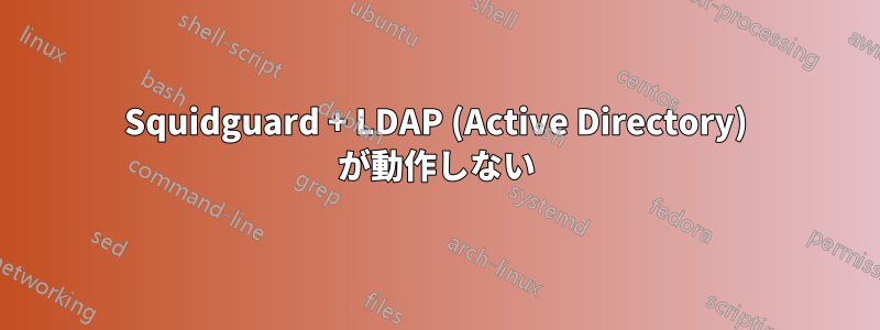 Squidguard + LDAP (Active Directory) が動作しない