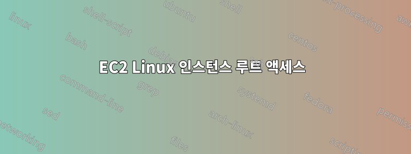 EC2 Linux 인스턴스 루트 액세스 