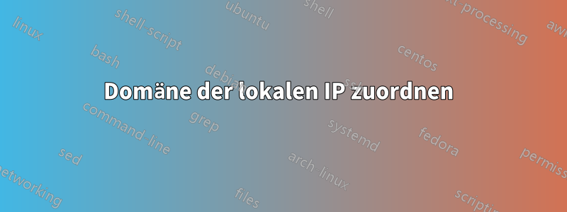 Domäne der lokalen IP zuordnen 