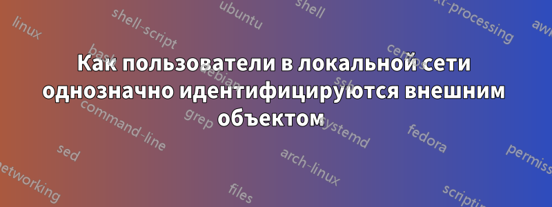 Как пользователи в локальной сети однозначно идентифицируются внешним объектом 