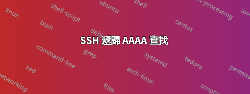 SSH 遞歸 AAAA 查找