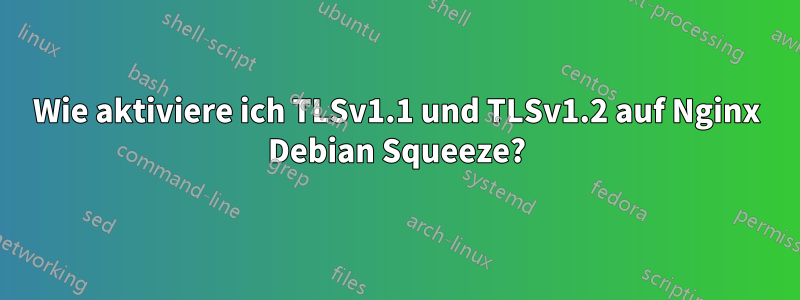 Wie aktiviere ich TLSv1.1 und TLSv1.2 auf Nginx Debian Squeeze?