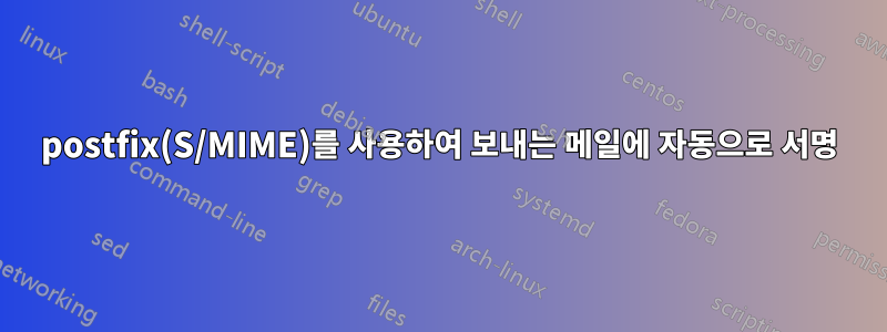 postfix(S/MIME)를 사용하여 보내는 메일에 자동으로 서명