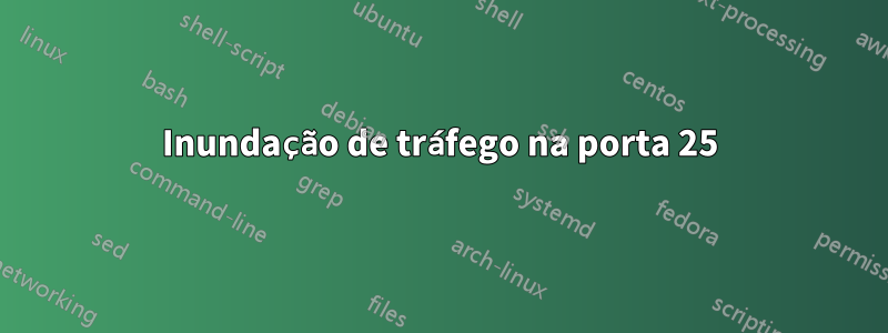 Inundação de tráfego na porta 25