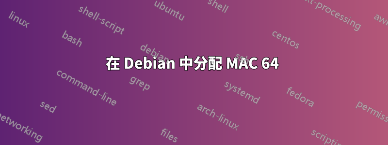 在 Debian 中分配 MAC 64