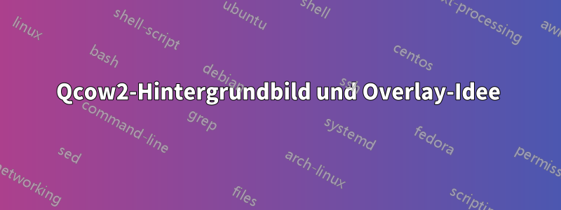 Qcow2-Hintergrundbild und Overlay-Idee