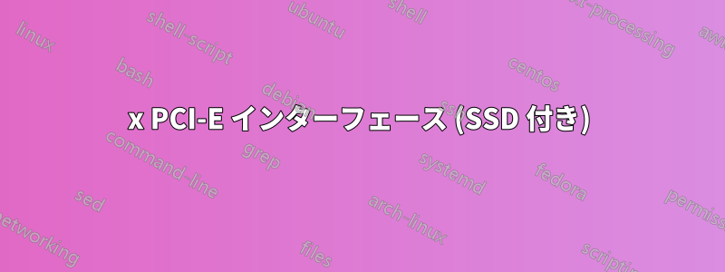 4x PCI-E インターフェース (SSD 付き)