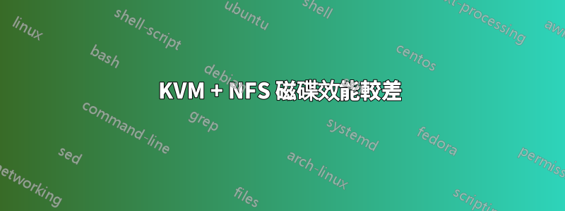 KVM + NFS 磁碟效能較差