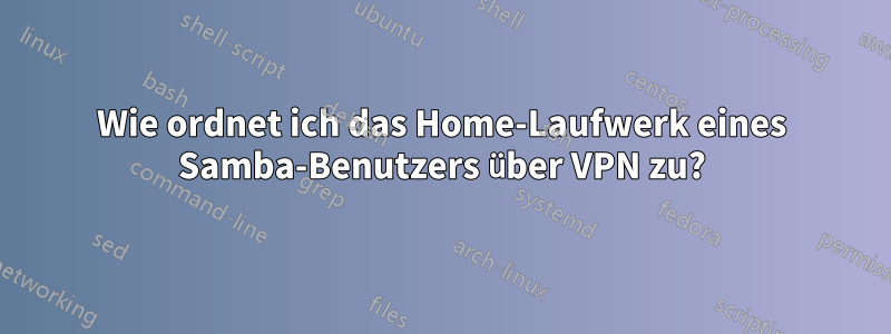 Wie ordnet ich das Home-Laufwerk eines Samba-Benutzers über VPN zu?