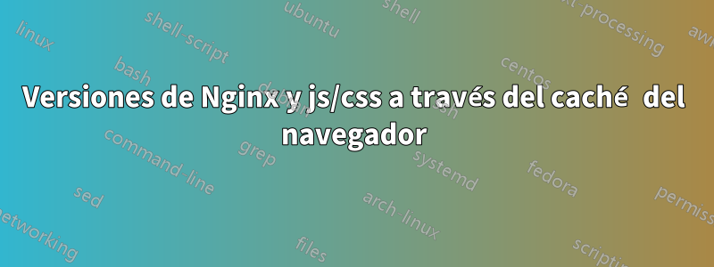 Versiones de Nginx y js/css a través del caché del navegador