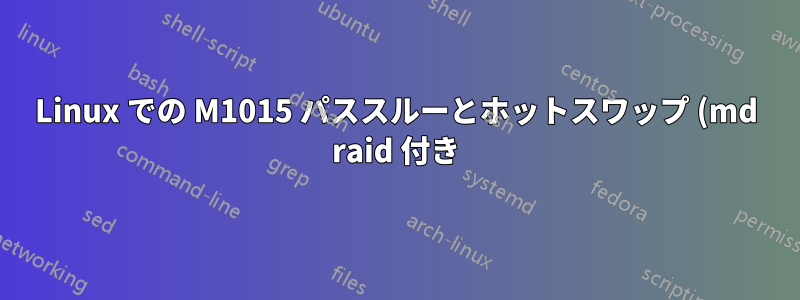 Linux での M1015 パススルーとホットスワップ (md raid 付き) (IBM x3620)