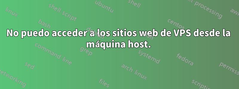 No puedo acceder a los sitios web de VPS desde la máquina host.