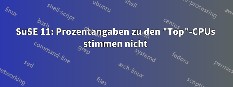 SuSE 11: Prozentangaben zu den "Top"-CPUs stimmen nicht