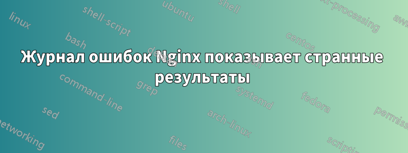 Журнал ошибок Nginx показывает странные результаты