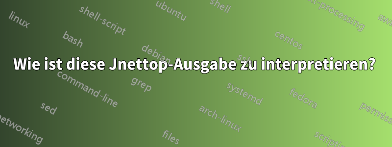 Wie ist diese Jnettop-Ausgabe zu interpretieren?