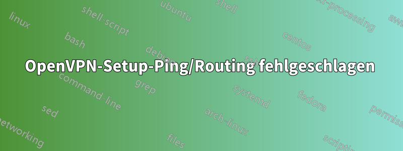 OpenVPN-Setup-Ping/Routing fehlgeschlagen