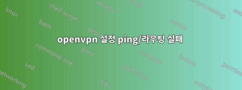 openvpn 설정 ping/라우팅 실패