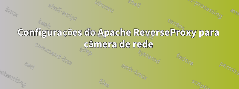 Configurações do Apache ReverseProxy para câmera de rede