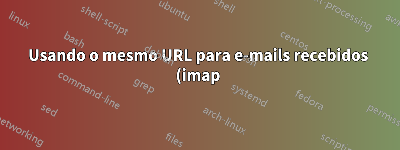 Usando o mesmo URL para e-mails recebidos (imap) e enviados (smtp)