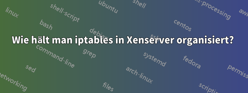 Wie hält man iptables in Xenserver organisiert?