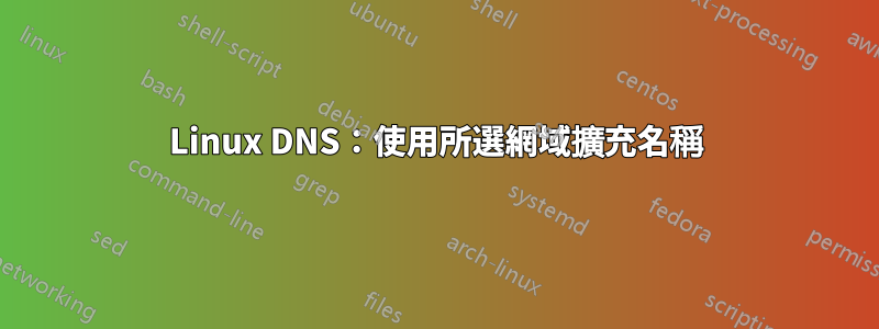 Linux DNS：使用所選網域擴充名稱