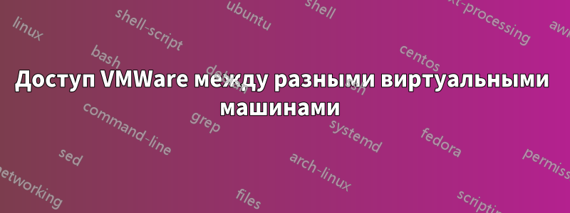 Доступ VMWare между разными виртуальными машинами 