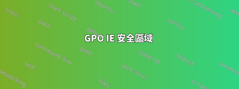 GPO IE 安全區域