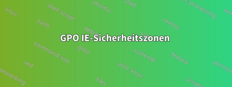 GPO IE-Sicherheitszonen