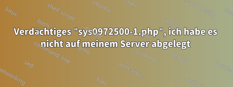 Verdächtiges "sys0972500-1.php", ich habe es nicht auf meinem Server abgelegt