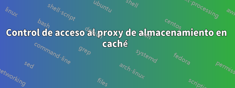 Control de acceso al proxy de almacenamiento en caché