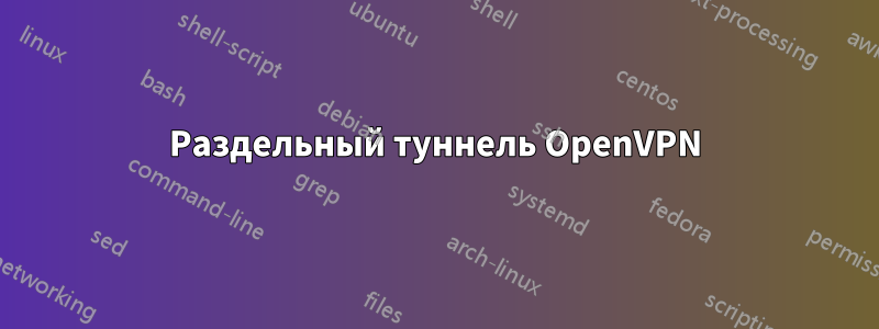 Раздельный туннель OpenVPN