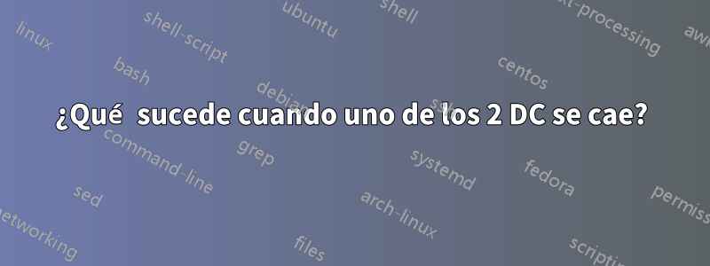 ¿Qué sucede cuando uno de los 2 DC se cae?