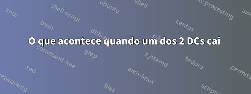 O que acontece quando um dos 2 DCs cai