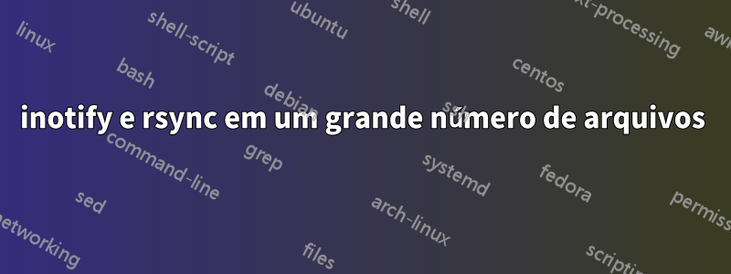 inotify e rsync em um grande número de arquivos