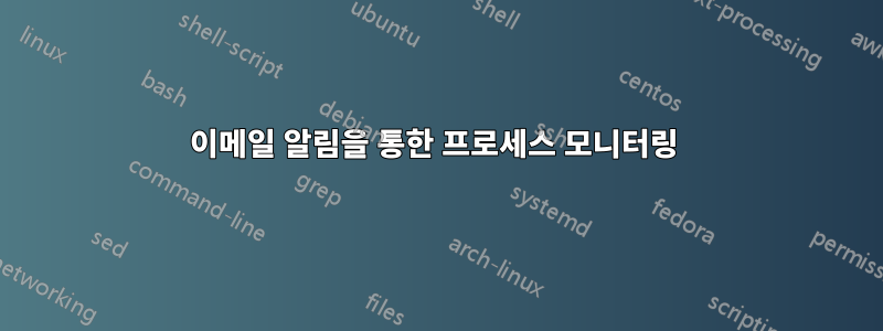 이메일 알림을 통한 프로세스 모니터링 