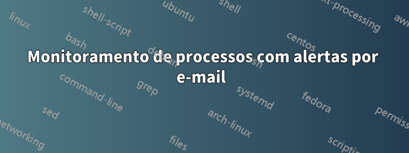 Monitoramento de processos com alertas por e-mail 